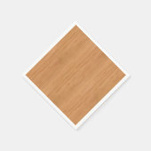 Natural Bamboo Wood Grain Look Serviette (Ecke)