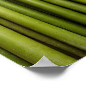 Natural Bamboo Zen Background Customized Template Poster (Ecke)