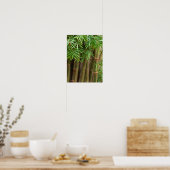 Natural Bamboo Zen Background Customized Template Poster (Küche)