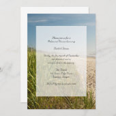 Natural Beach Hochzeit Probe Dinner Einladung (Vorne/Hinten)
