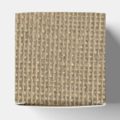 Natural Beige Burlap Geschenkschachtel (Oben)