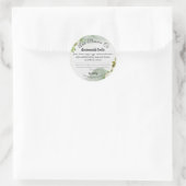 Natural Bio Product Label Runder Aufkleber (Tasche)