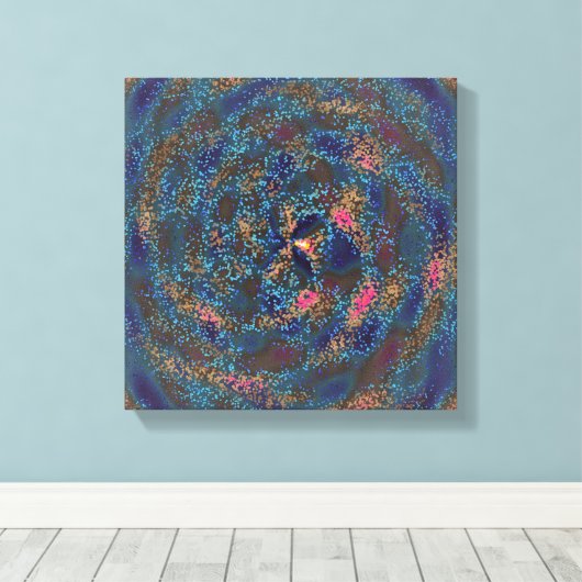 Natural Bird Nest Pattern Formation  Leinwanddruck (Insitu (Holzboden))