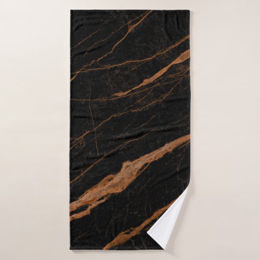 natural black emperador marble texture background badehandtuch (Badehandtuch)