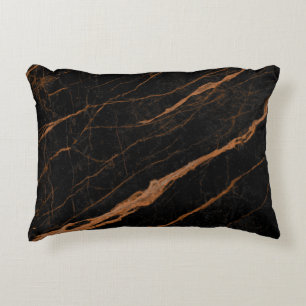 natural black emperador marble texture background  dekokissen