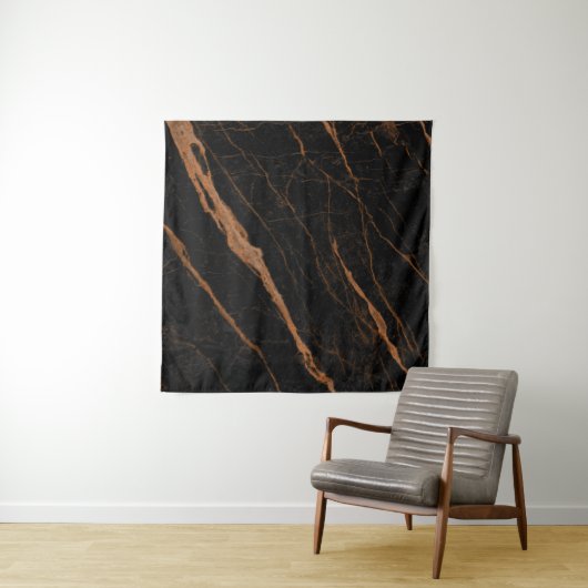 natural black emperador marble texture background  wandteppich (Beispiel (Horizontal))