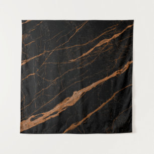 natural black emperador marble texture background  wandteppich