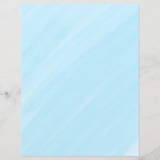 Natural Blue Watercolor Scrapbooking Paper (Vorderseite)