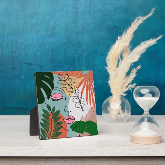 Natural Boho tropische Darstellung Fotoplatte (InSitu)