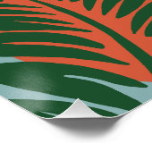 Natural Boho tropische Darstellung Poster (Ecke)