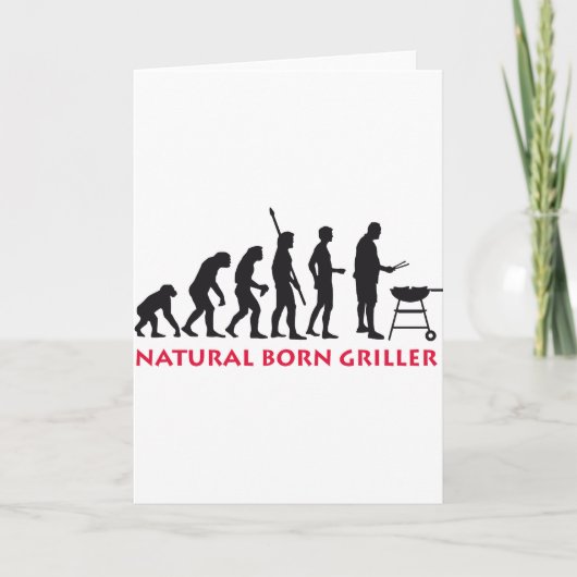 Natural Born Griller 2c Karte (Vorderseite)