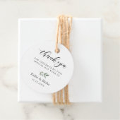 Natural Botanic Branch Wedding Vielen Dank Geschenkanhänger (Beispiel)