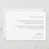 Natural Botanic Greenerity Wedding Foto Vielen Dan Dankeskarte (Rückseite)