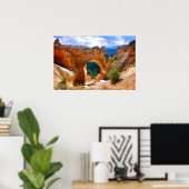 Natural Bridge Arch in Bryce Canyon NP-Realismus Poster (Heimbüro)