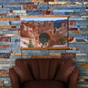 Natural Bridge Bryce Canyon Südwestfotografie Wandteppich Mit Holzrahmen