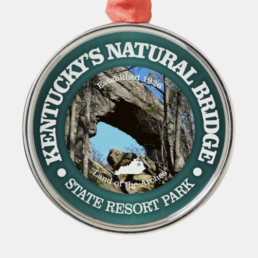Natural Bridge SRP Ornament Aus Metall (Vorne)