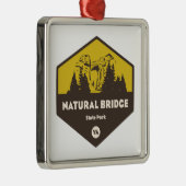 Natural Bridge Staat Park, Virginia Ornament Aus Metall (Rechts)