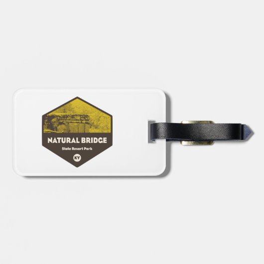 Natural Bridge Staat Resort Park Kentucky Gepäckanhänger (Rückseite horizontal)