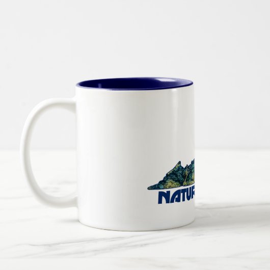 Natural Bridge Virginia State Map Zweifarbige Tasse (Links)