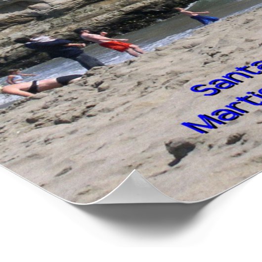 Natural Bridges Beach Print - Wählen Sie Ihre Rahm Poster (Ecke)