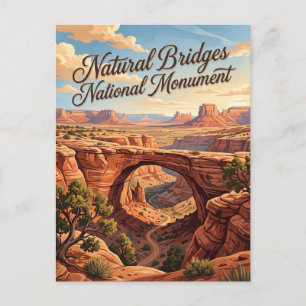 Natural Bridges National Monument Utah Postkarte