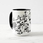 Natural Bridges Petroglyph Panel Tasse (Vorderseite Links)
