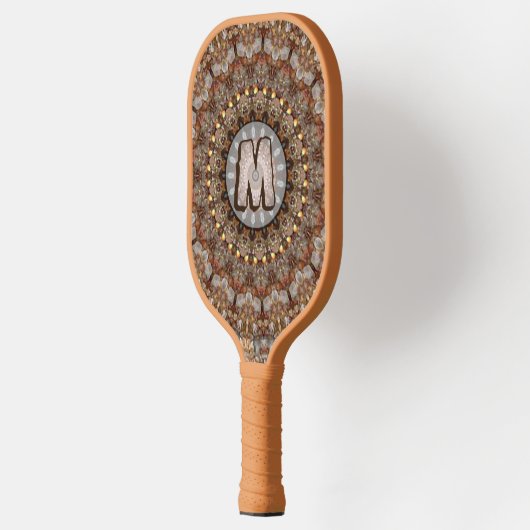 Natural Browns Mandala Muster Pickleball Paddle (Links)