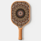 Natural Browns Mandala Muster Pickleball Paddle (Rückseite)