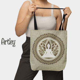 Natural Buddha Mandala Meditation Lotus Blume Tasche