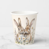 Natural Bunny Custom Bunny Ostern Pappbecher (Vorderseite)