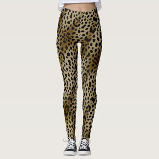 Natural Cheetah Print Leggings