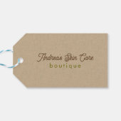 Natural Color Classic Line Texture Geschenkanhänger (Rückseite Horizontal)