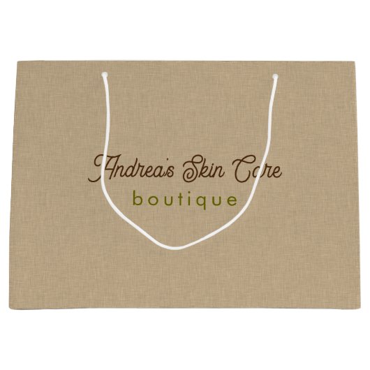 Natural Color Classic Line Texture Große Geschenktüte (Vorderseite)