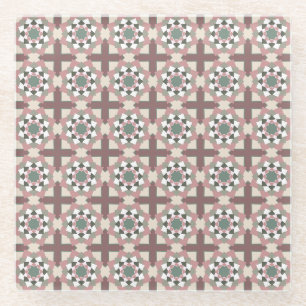Natural Colors Star Pattern Glasuntersetzer