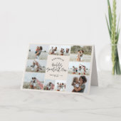 Natural Creme Multi Foto Mum typografie Karte (Vorderseite)