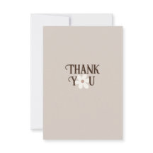 Natural Daisy Boho Vielen Dank Karte