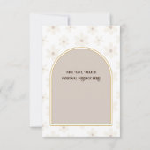 Natural Daisy Boho Vielen Dank Karte (Rückseite)