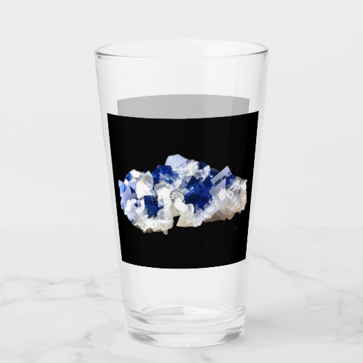 Natural Deep Blue Fluorit Glas (Vorderseite)
