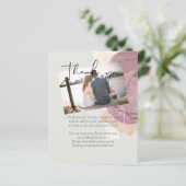 Natural Earth Sage Rosen Blush Pink Danke (Stehend Vorderseite)