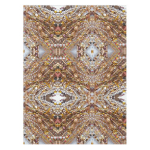 Natural Earthtones Beads Print Tischdecke