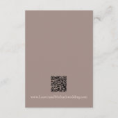 Natural Elegant Beach Seashell Enclosure Card Begleitkarte (Rückseite)