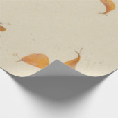 Natural Floral Creamy Earth Poppes Petals Mulberry Geschenkpapier (Ecke)