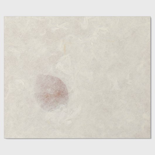 Natural Floral Kraft Earth Ivory Petals Mulberry Geschenkpapier (Flach)