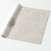 Natural Floral Kraft Earth Ivory Petals Mulberry Geschenkpapier (Ungerollt)