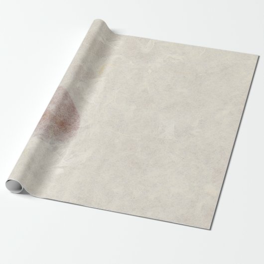 Natural Floral Kraft Earth Ivory Petals Mulberry Geschenkpapier (Ungerollt)