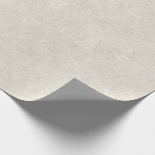 Natural Floral Kraft Earth Ivory Petals Mulberry Geschenkpapier (Ecke)