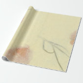 Natural Floral Kraft Earth Orange Petals Mulberry Geschenkpapier (Ungerollt)