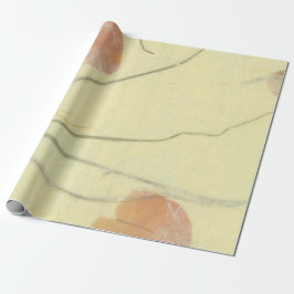 Natural Floral Kraft Earth Poppes Petals Mulberry Geschenkpapier