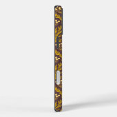 Natural Floral Pattern: Golden Accents  Dark Canva Case-Mate iPhone Hülle (Rückseite / Rechts)