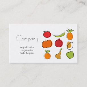 Natural Food Store Business Card Visitenkarte
